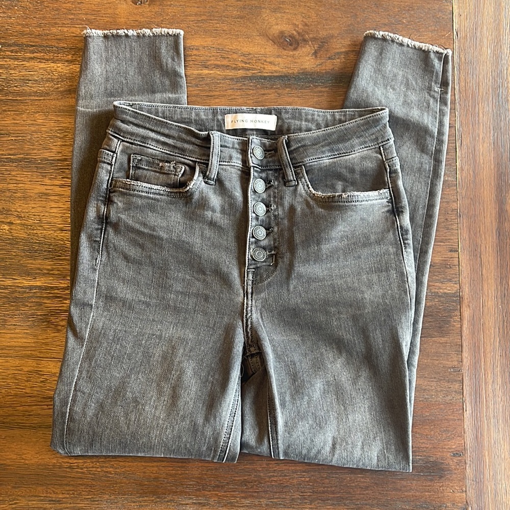 {Flying Monkey} High Rise Crop Skinny - Picture 3 of 6